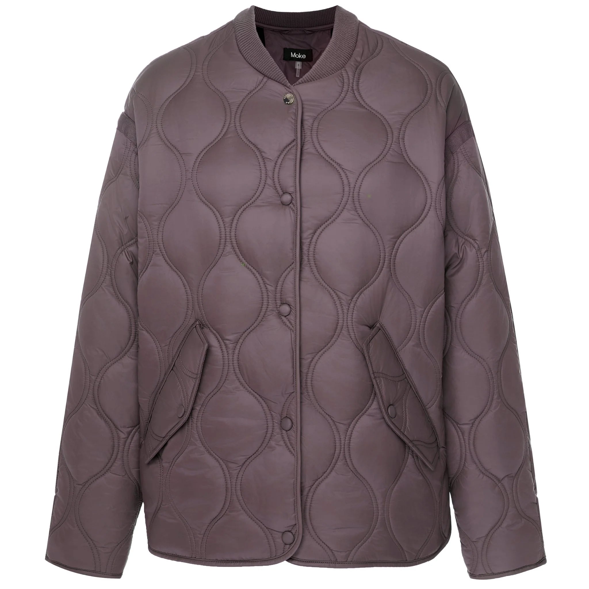 Talei Quilt Jacket Bomber -Cocoa Powder - MOKE Jacket NZ LUMA