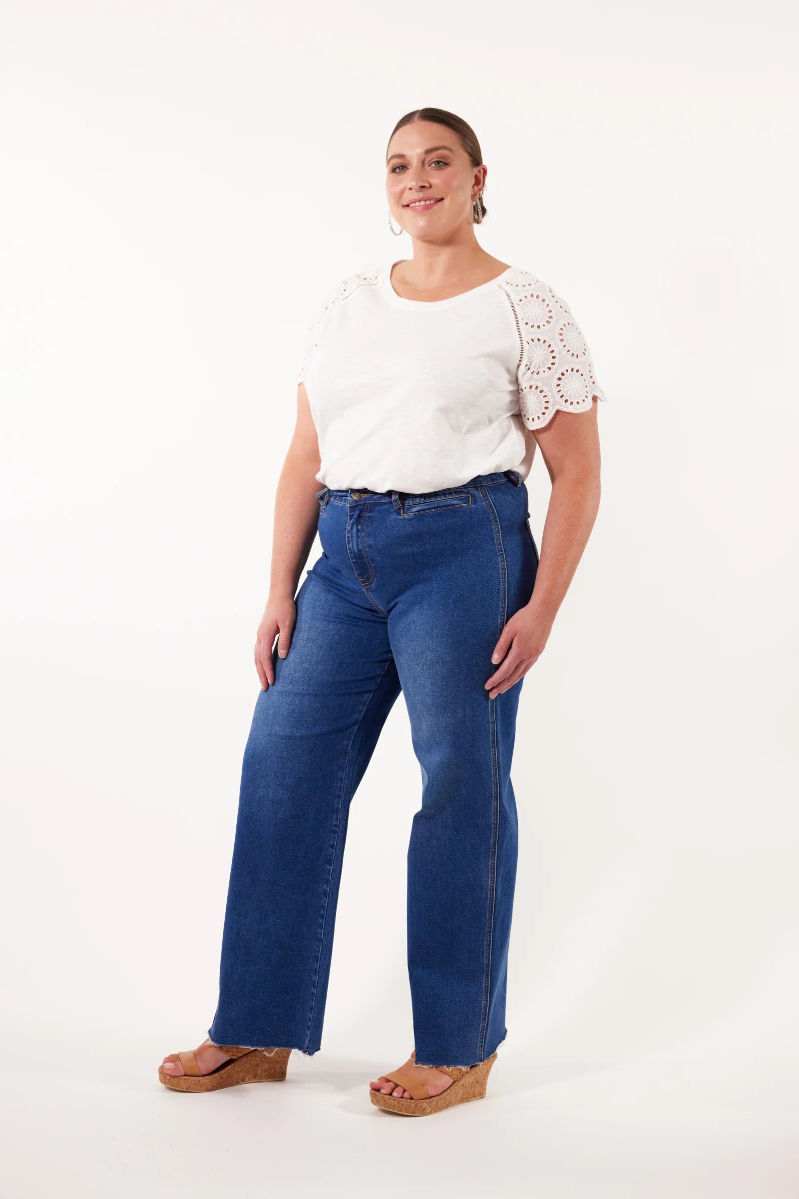 Tate Denim Wide Leg Jeans - ISLE OF MINE Pant Extra Large XX LARGE Small Medium Denim NZ LUMA