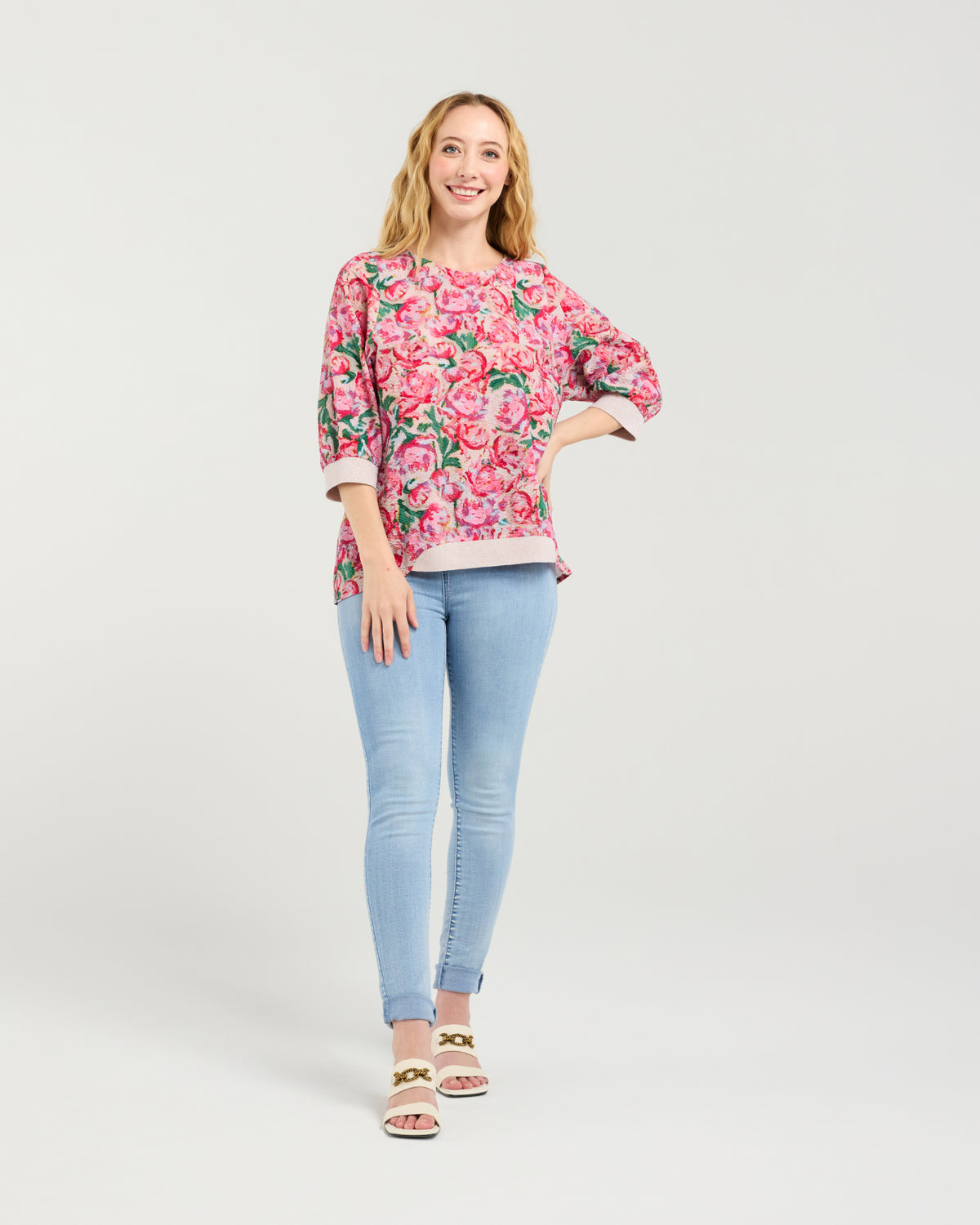 Taylor Top - Berry Strokes - SEDUCE Top NZ LUMA