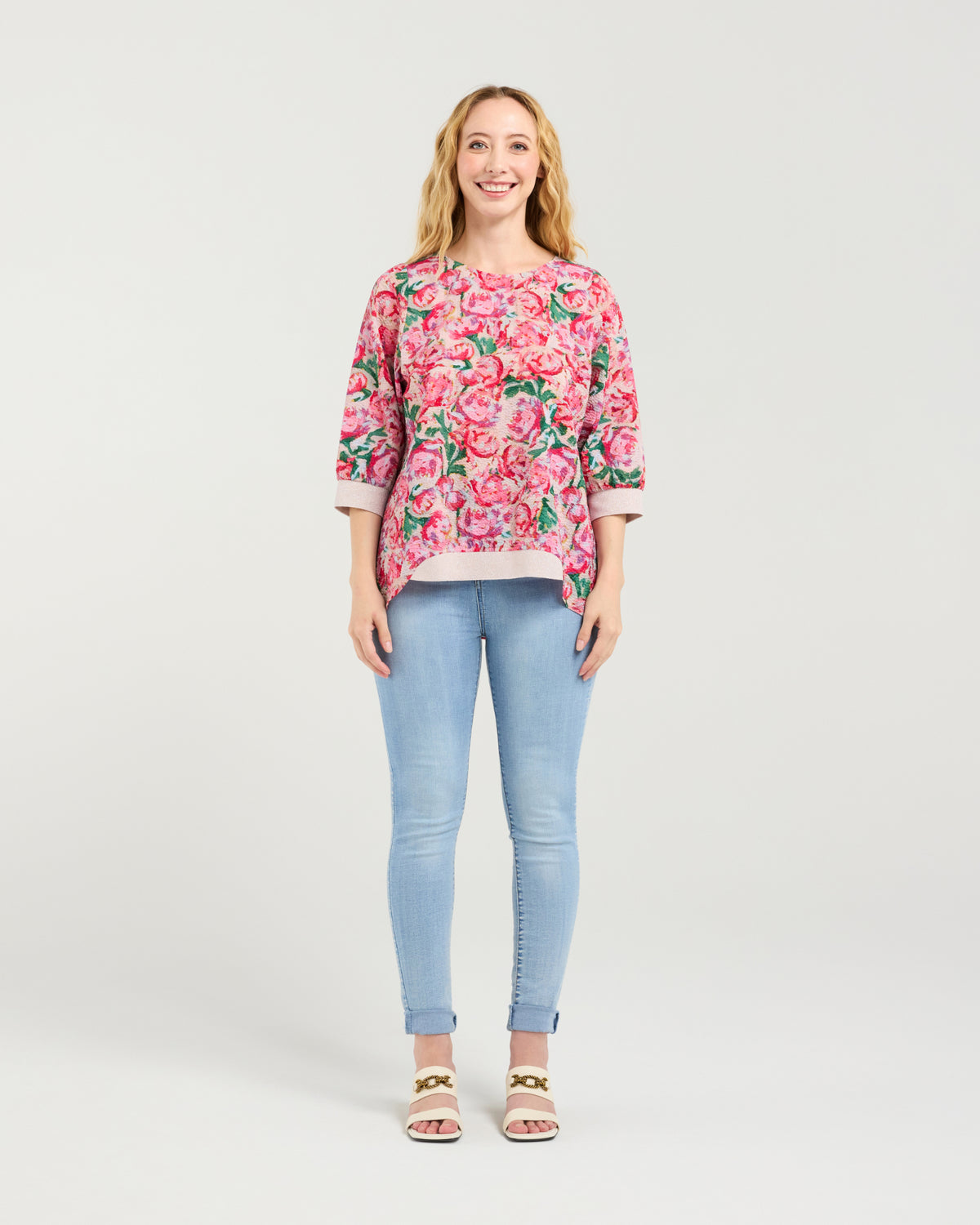 Taylor Top - Berry Strokes - SEDUCE Top NZ LUMA
