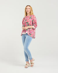 Taylor Top - Berry Strokes - SEDUCE Top NZ LUMA