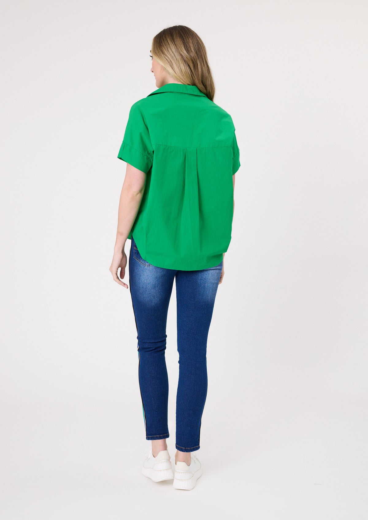 Terissa Jean - Denim w Green Stripe - LEMON TREE Pant NZ LUMA