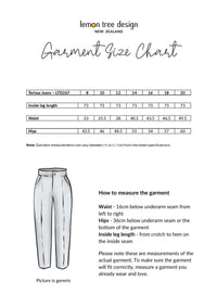Terissa Jean - Denim w Green Stripe - LEMON TREE Pant NZ LUMA