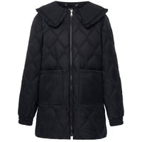 Tess Quilted Coat - Black- MOKE Coat NZ LUMA