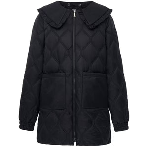 Tess Quilted Coat - Black- MOKE Coat NZ LUMA