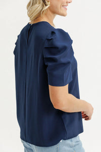 Thea Top - Navy - HOME LEE Top NZ LUMA