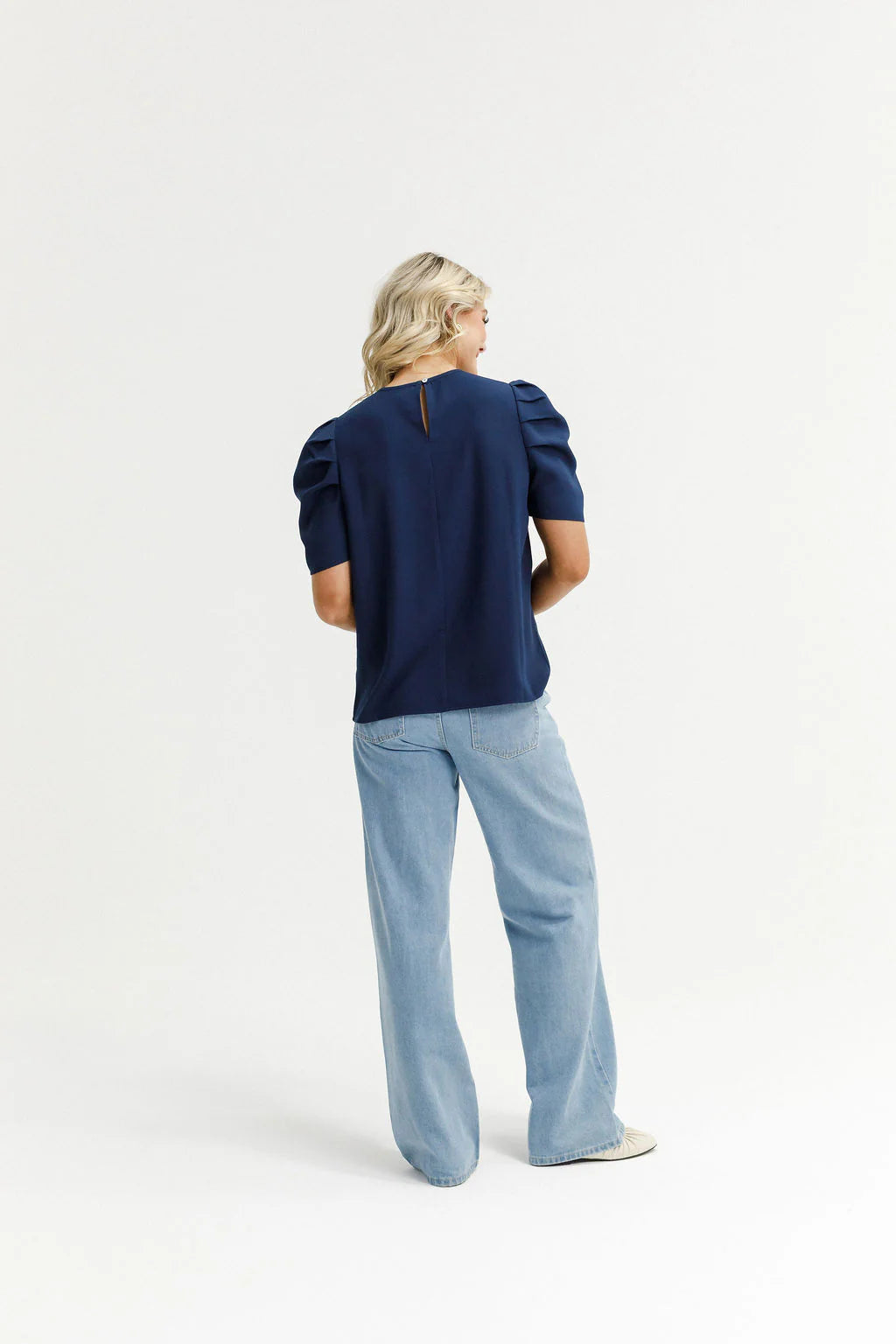 Thea Top - Navy - HOME LEE Top NZ LUMA