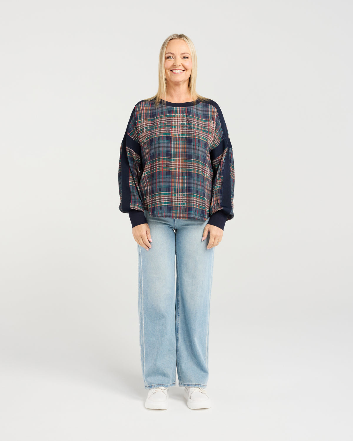 Theresa Top - Classic Plaid - SEDUCE Top NZ LUMA
