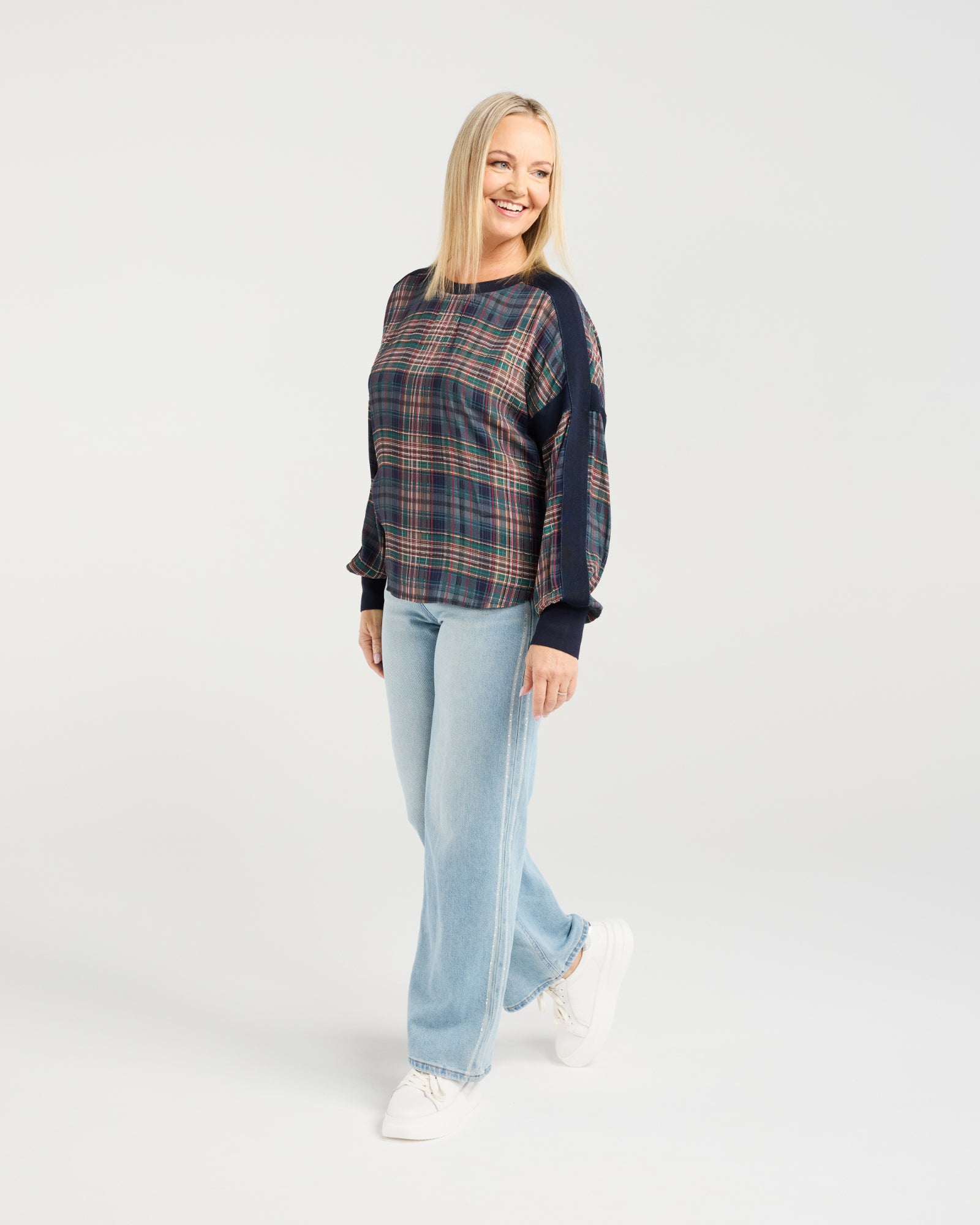 Theresa Top - Classic Plaid - SEDUCE Top NZ LUMA