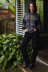 Theresa Top - Classic Plaid - SEDUCE Top NZ LUMA