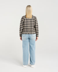 Trish Jacket - Granite Check - SEDUCE Jacket NZ LUMA
