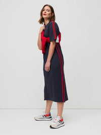 Twin Stripe Ponte Dress - MARCO POLO DRESSES NZ LUMA
