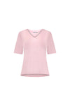 V Neck Top - Light Pink - VASSALLI Top NZ LUMA