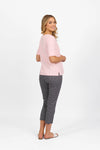 V Neck Top - Light Pink - VASSALLI Top NZ LUMA