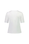 V Neck Top - White - VASSALLI Top NZ LUMA