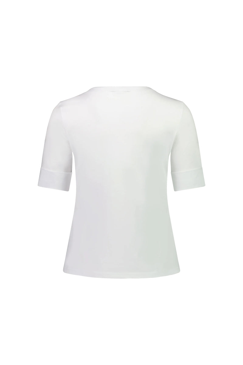 V Neck Top - White - VASSALLI Top NZ LUMA