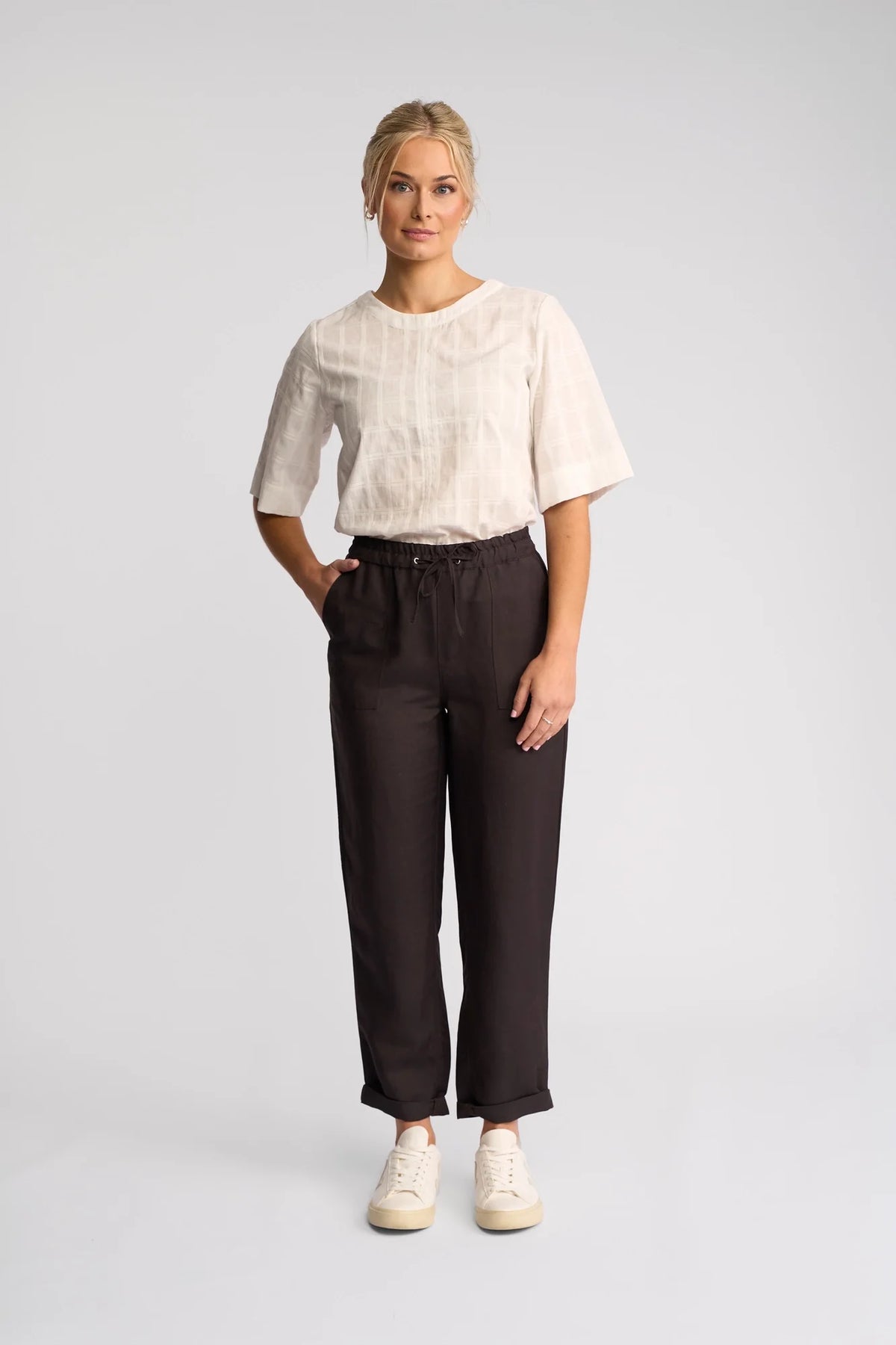 VASSALLI - Oxford Pant- Choclate Pant 14 12 8 10 16 NZ LUMA