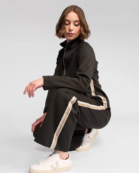VASSALLI - Weekend Pant w S/Stripe Panel - Hunter -VASSALLI Pant NZ LUMA