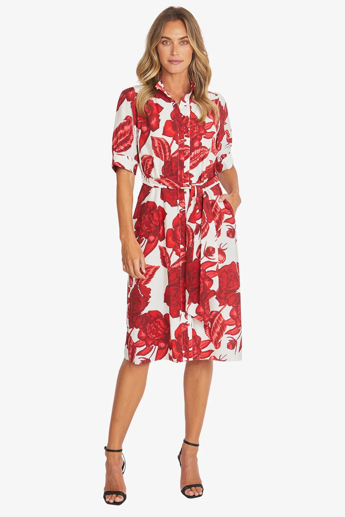 Valencia Belted Dress - PING PONG Dress NZ LUMA