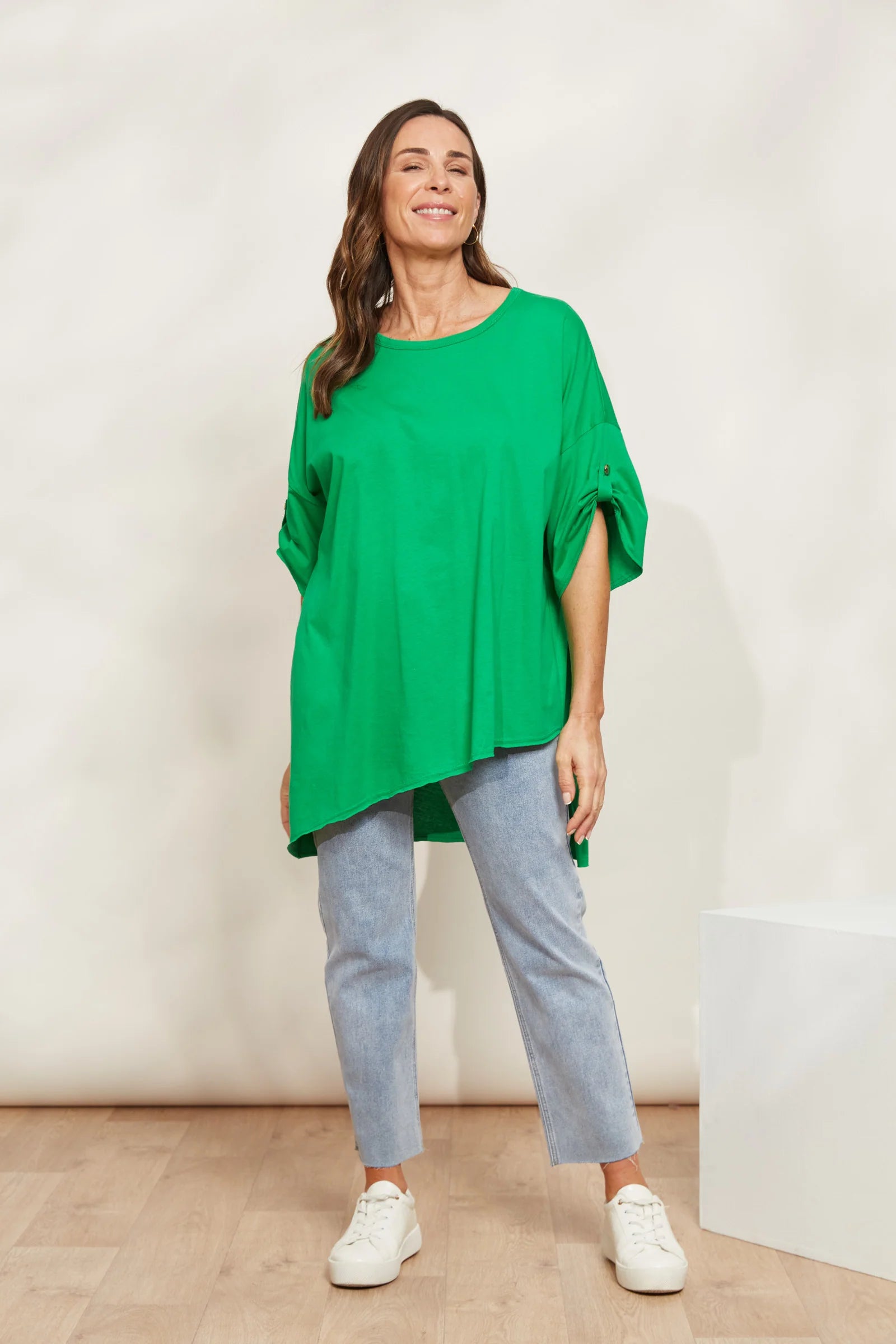 Verano Tshirt - Emerald - EB&IVE Top Medium Small Large NZ LUMA