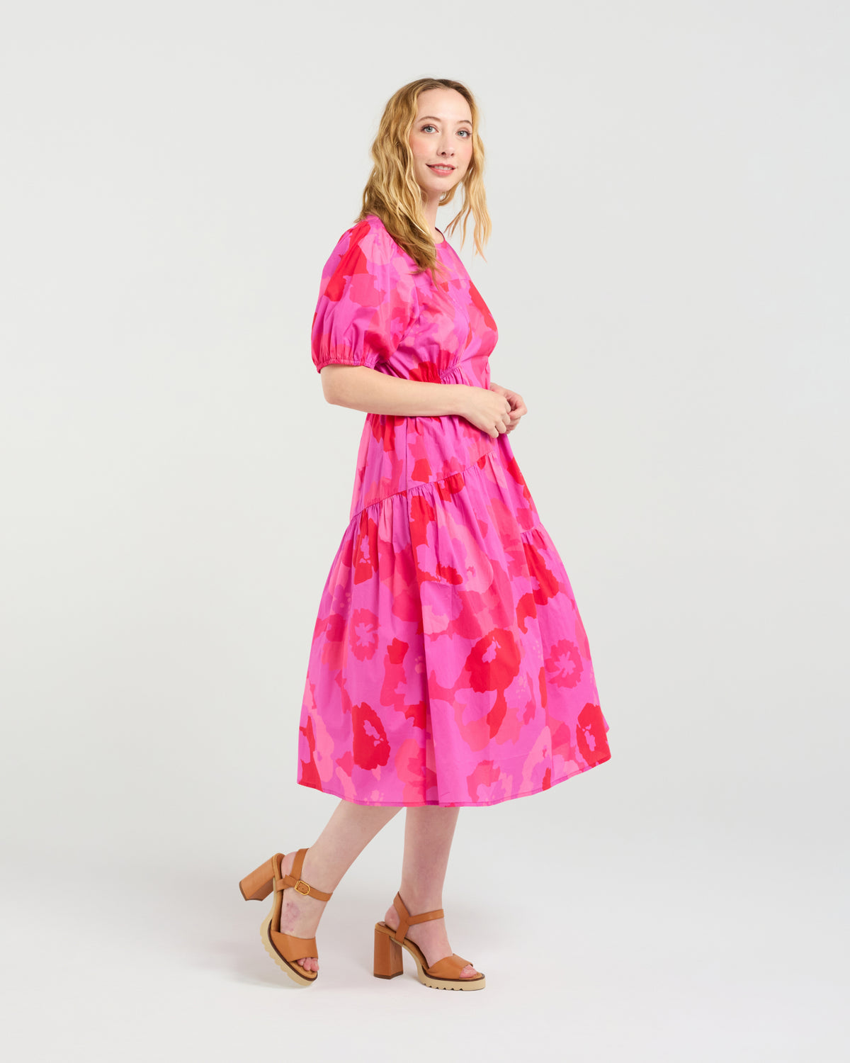 Victoria Dress - Fuchsia Burst - Zafina Dress NZ LUMA