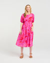 Victoria Dress - Fuchsia Burst - Zafina Dress NZ LUMA
