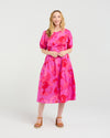 Victoria Dress - Fuchsia Burst - Zafina Dress NZ LUMA