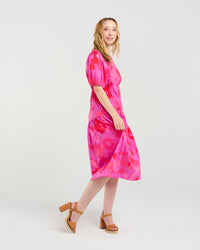 Victoria Dress - Fuchsia Burst - Zafina Dress NZ LUMA