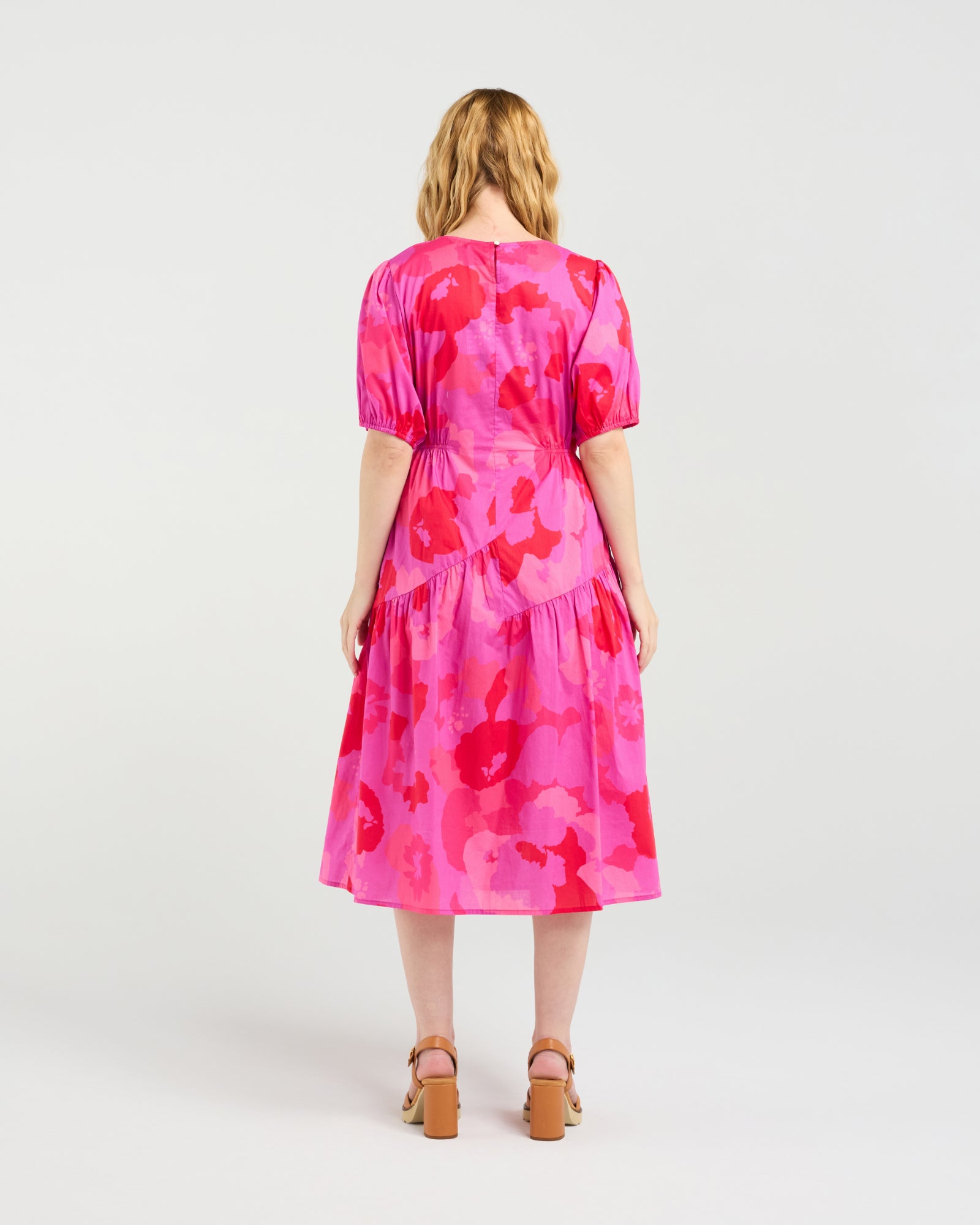 Victoria Dress - Fuchsia Burst - Zafina Dress NZ LUMA