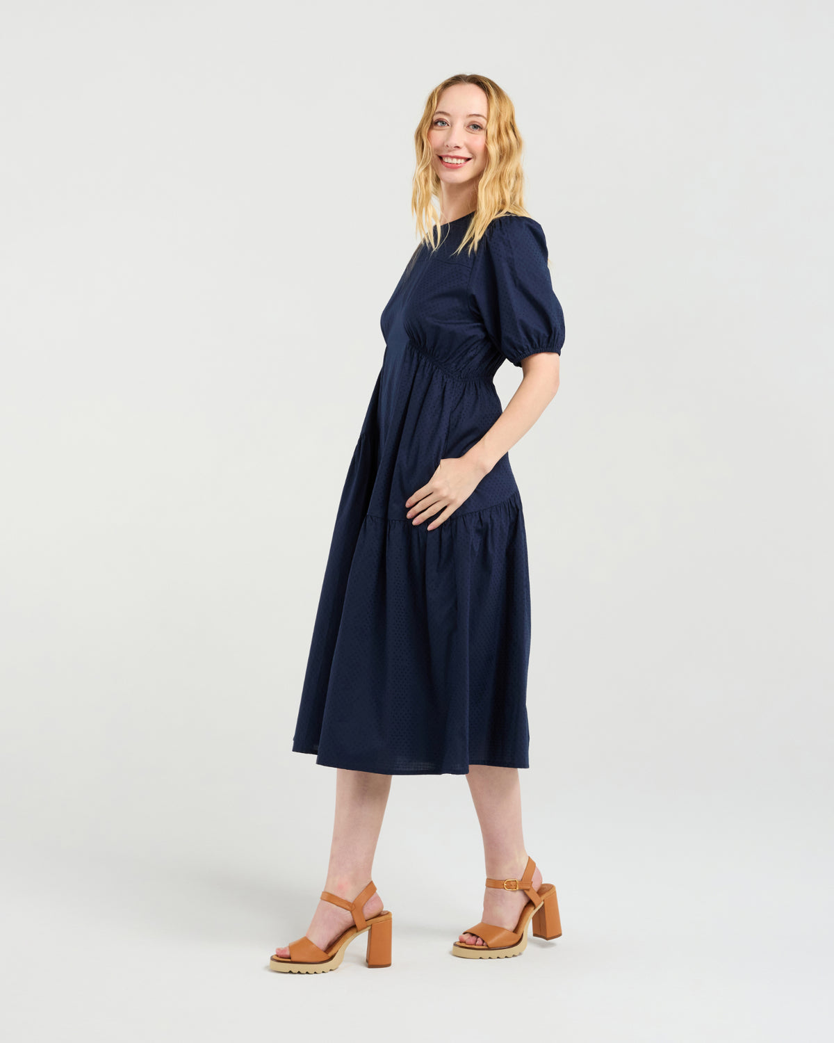 Victoria Dress - Navy - Zafina Dress NZ LUMA