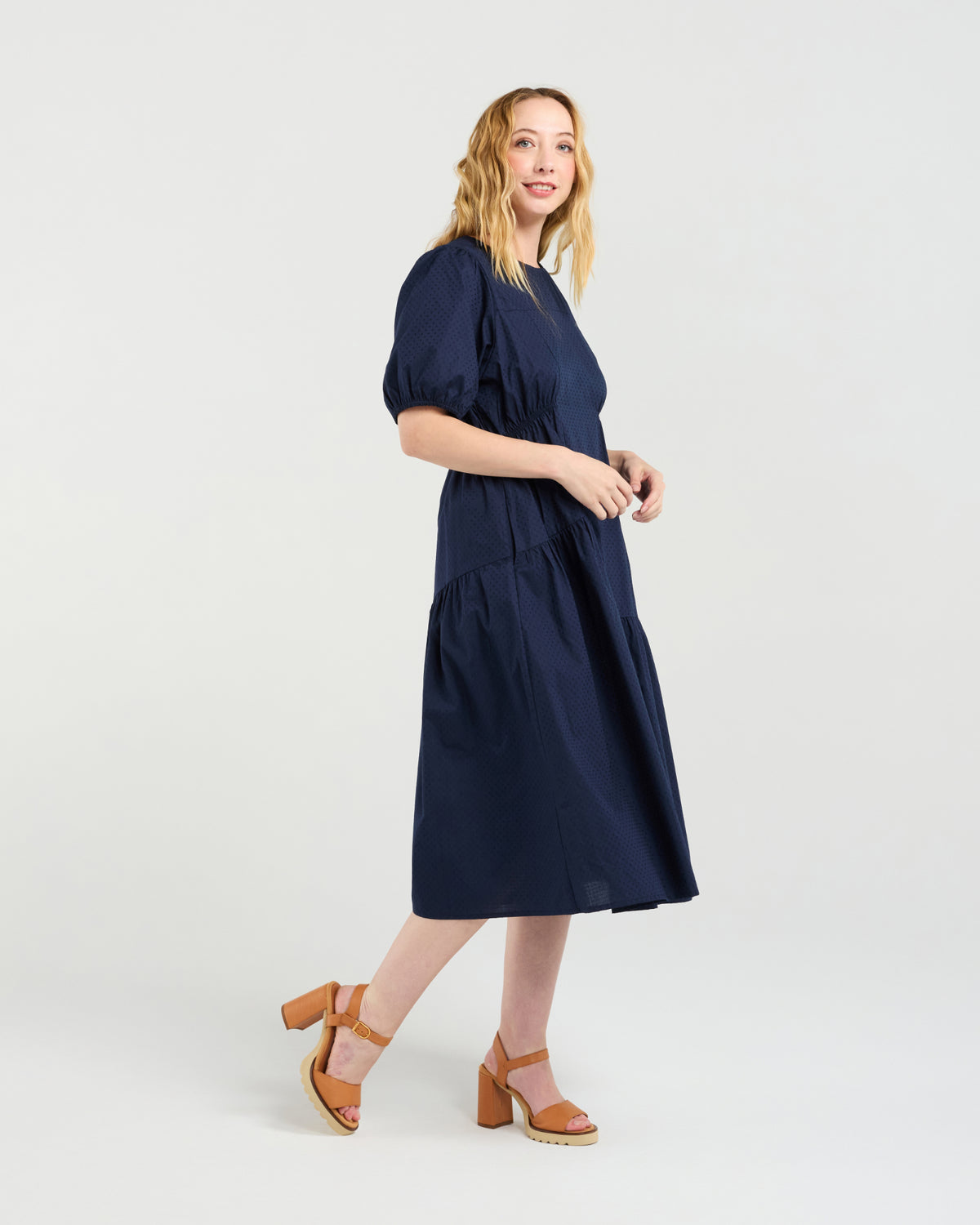 Victoria Dress - Navy - Zafina Dress NZ LUMA