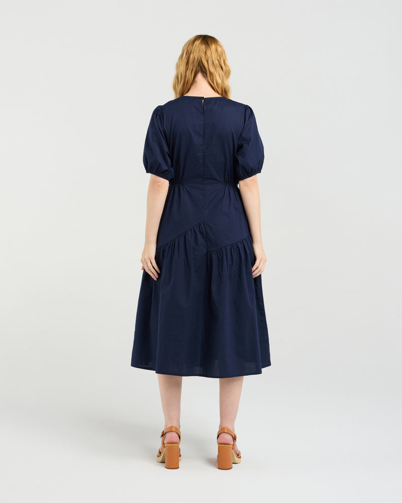 Victoria Dress - Navy - Zafina Dress NZ LUMA