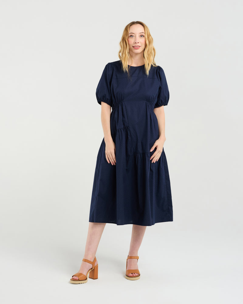 Victoria Dress - Navy - Zafina Dress NZ LUMA