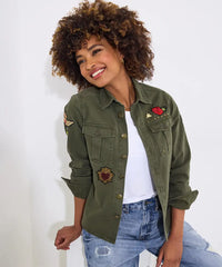 Astrid Badged Cotton Shirt - JOES BROWNS