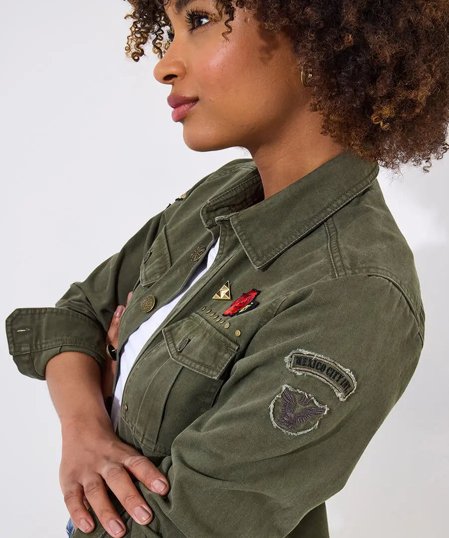 Astrid Badged Cotton Shirt - JOES BROWNS