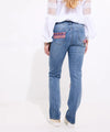 Perfect Patchwork Straight Leg Jean - JOE BROWNS Pant NZ LUMA