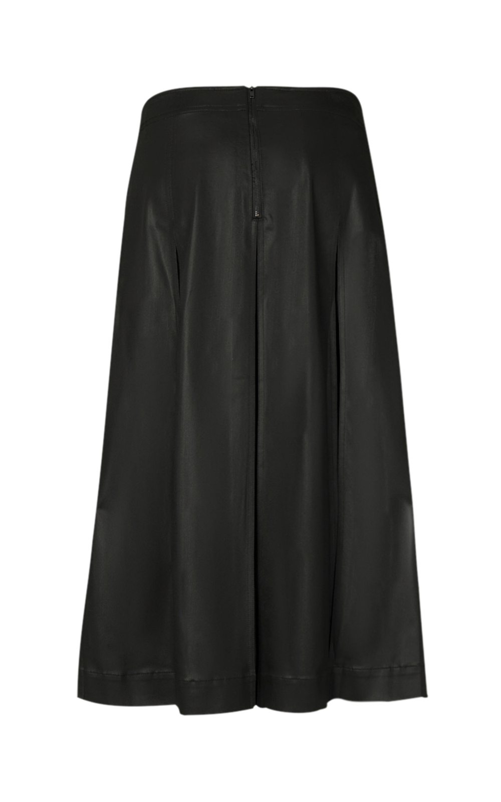 Wax Coated Skirt - Black - MARCO POLO