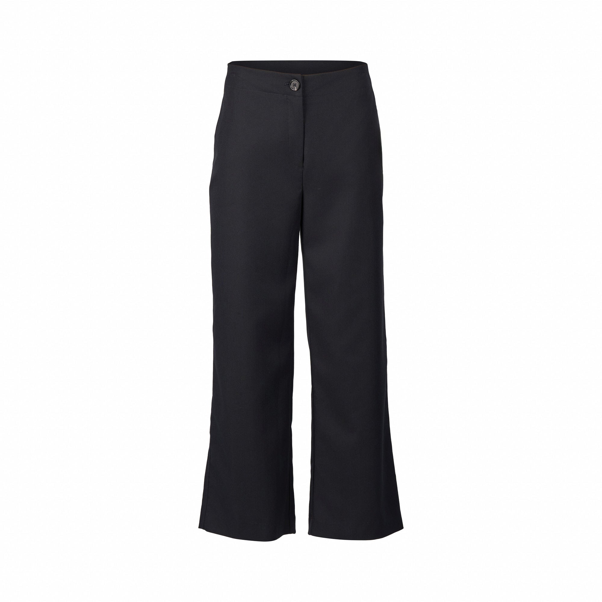 Wide Leg Ankle Grazer Pant - Midnight - VASSALLI Pant NZ LUMA