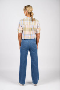 Wide Leg Jean - Blue Hue - VASSALLI Pant NZ LUMA