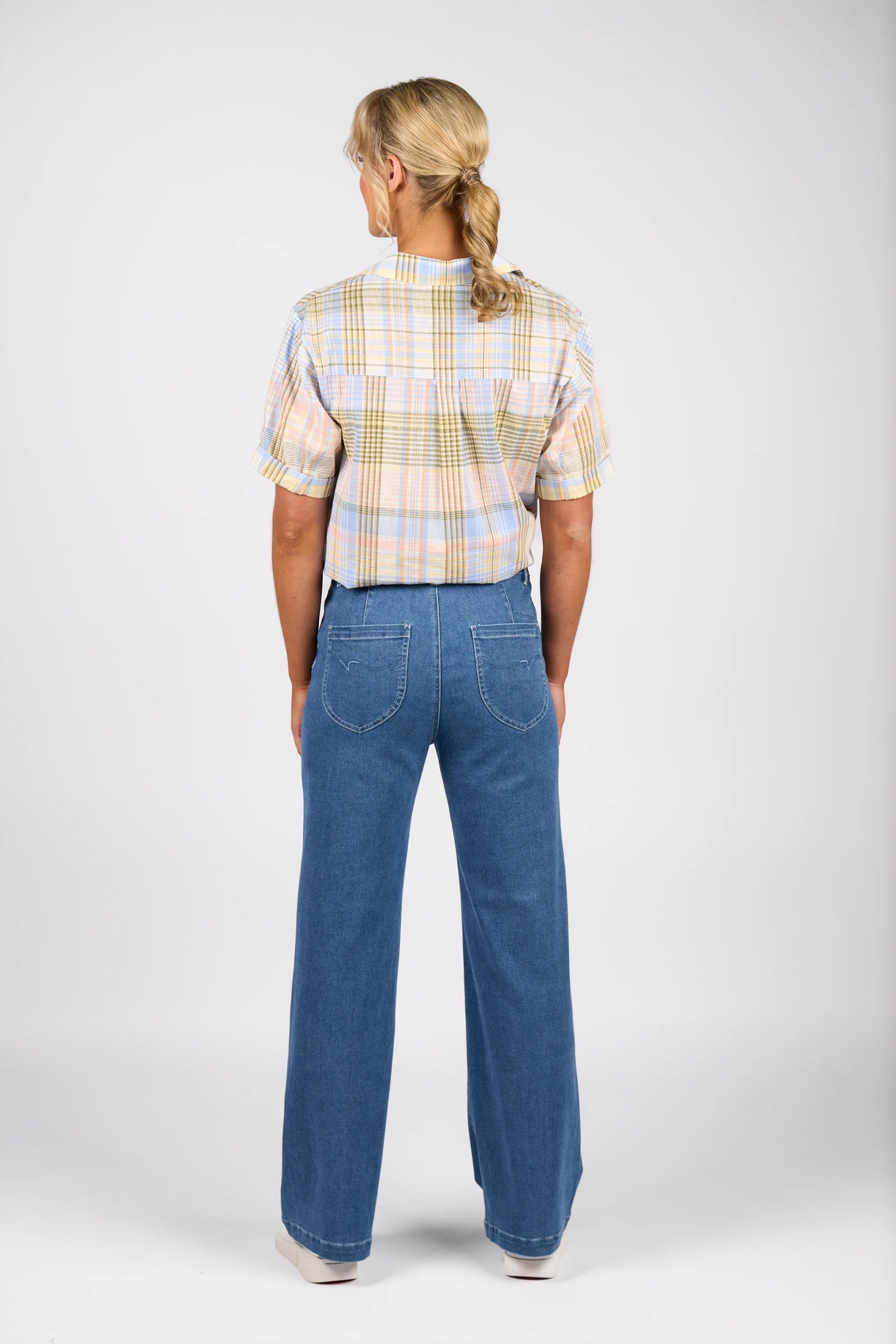 Wide Leg Jean - Blue Hue - VASSALLI Pant NZ LUMA