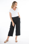 Wide Stripe Pant - Black/Putty - JUMP Pant NZ LUMA