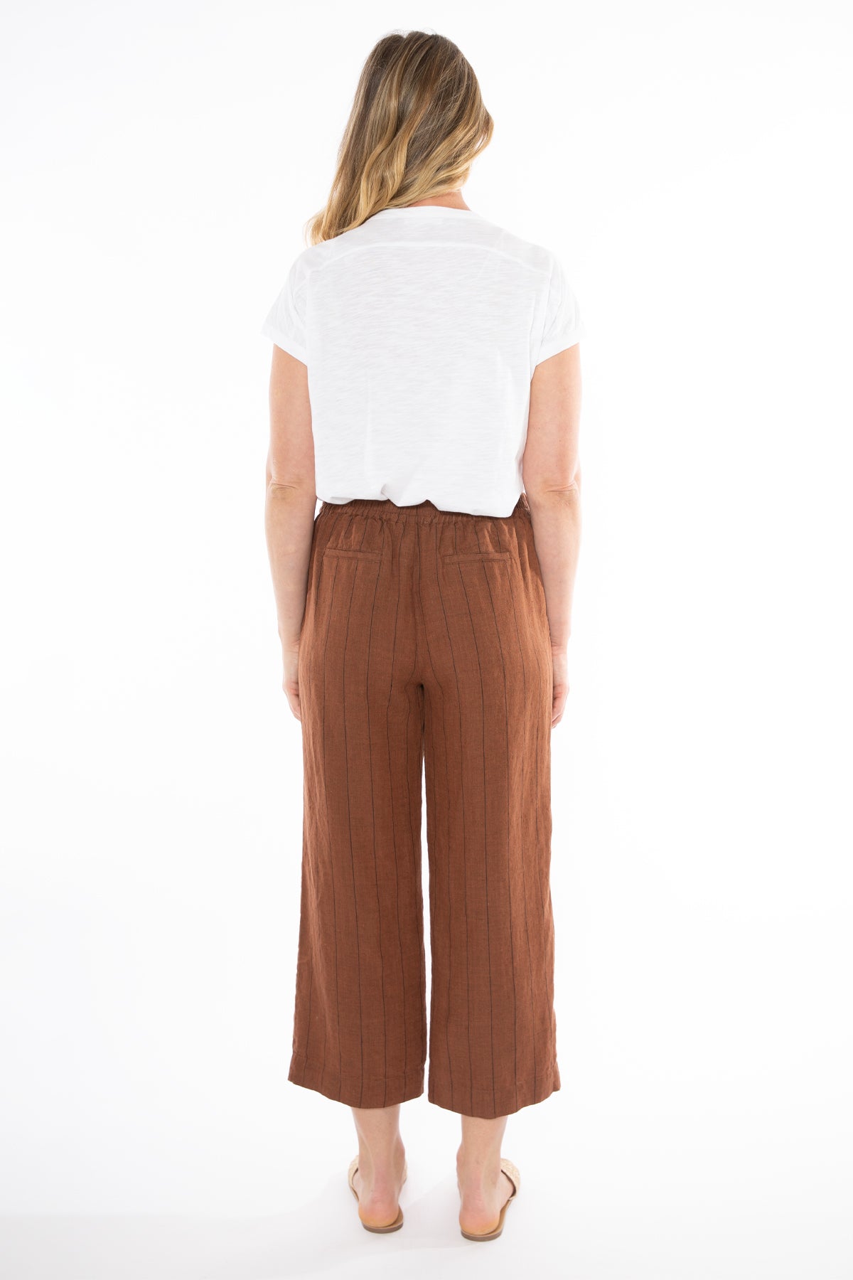 Wide Stripe Pant - Sepia/Black - JUMP Pant NZ LUMA