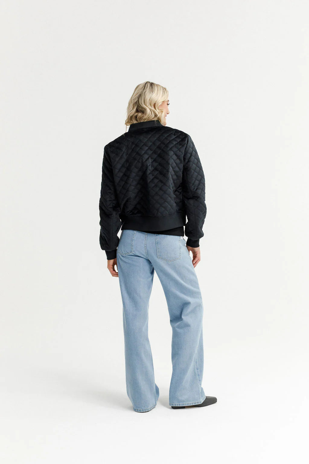 Wyld Bomber -Black Quilt - HOME LEE Jacket NZ LUMA