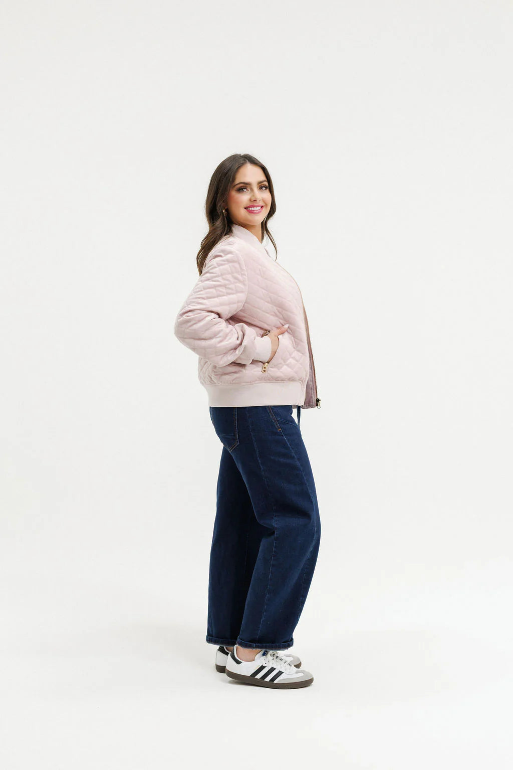 HOME LEE - Wyld Bomber - Quilted Rose Jacket NZ LUMA
