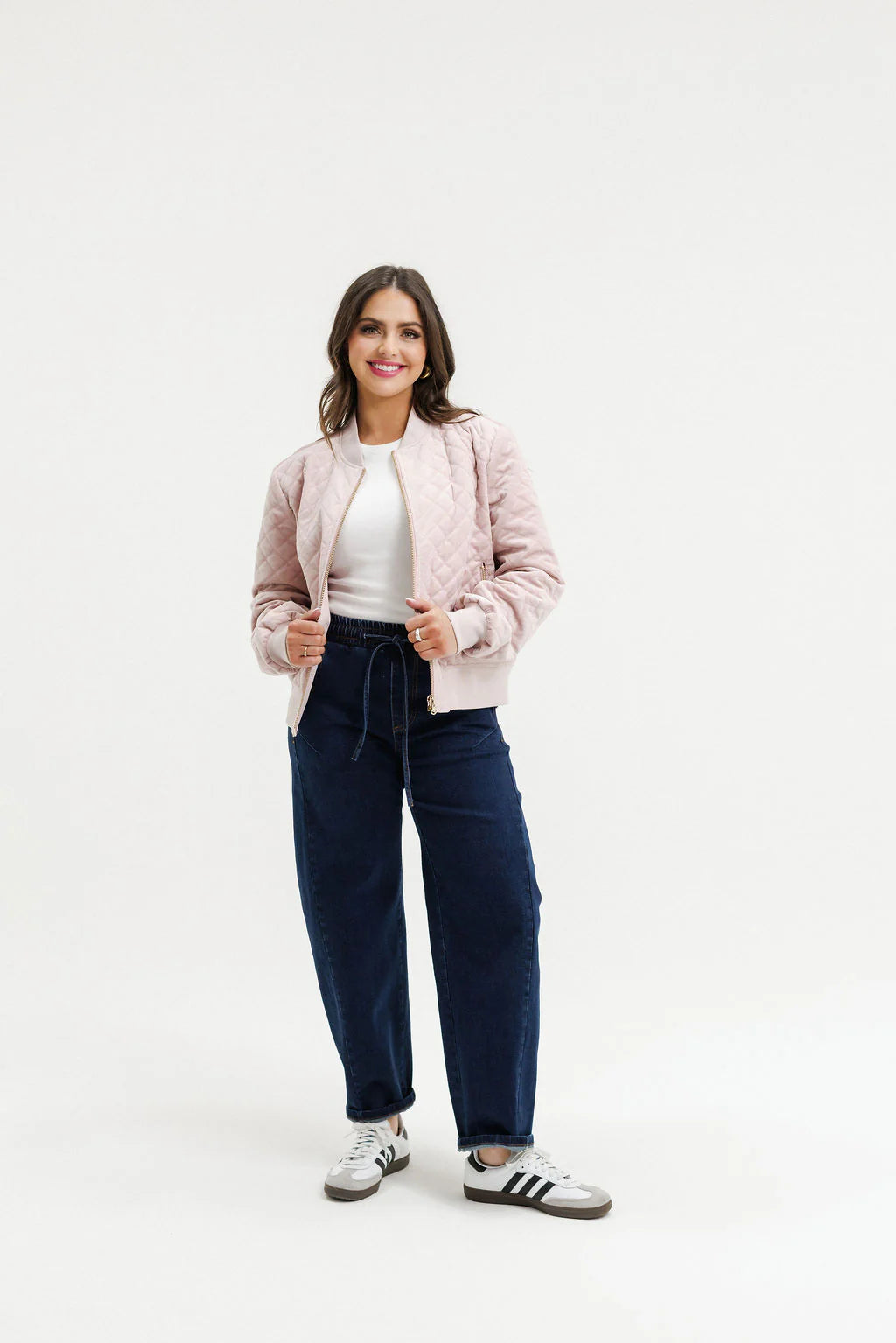 HOME LEE - Wyld Bomber - Quilted Rose Jacket NZ LUMA