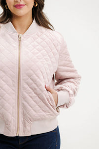 HOME LEE - Wyld Bomber - Quilted Rose Jacket NZ LUMA