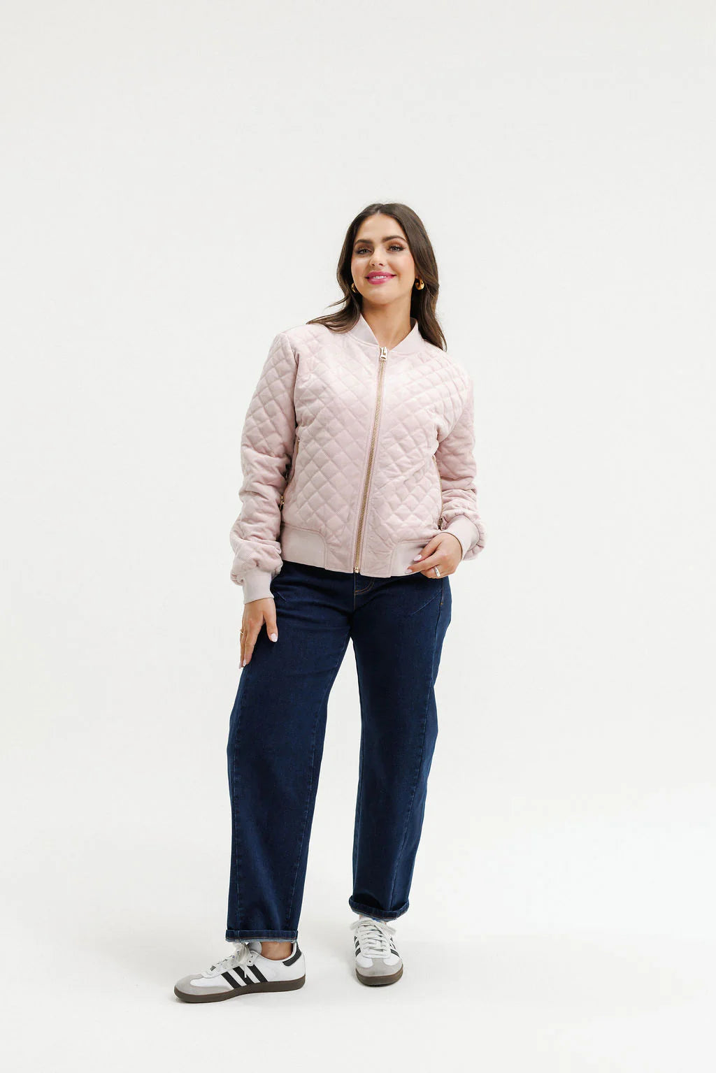 HOME LEE - Wyld Bomber - Quilted Rose Jacket NZ LUMA
