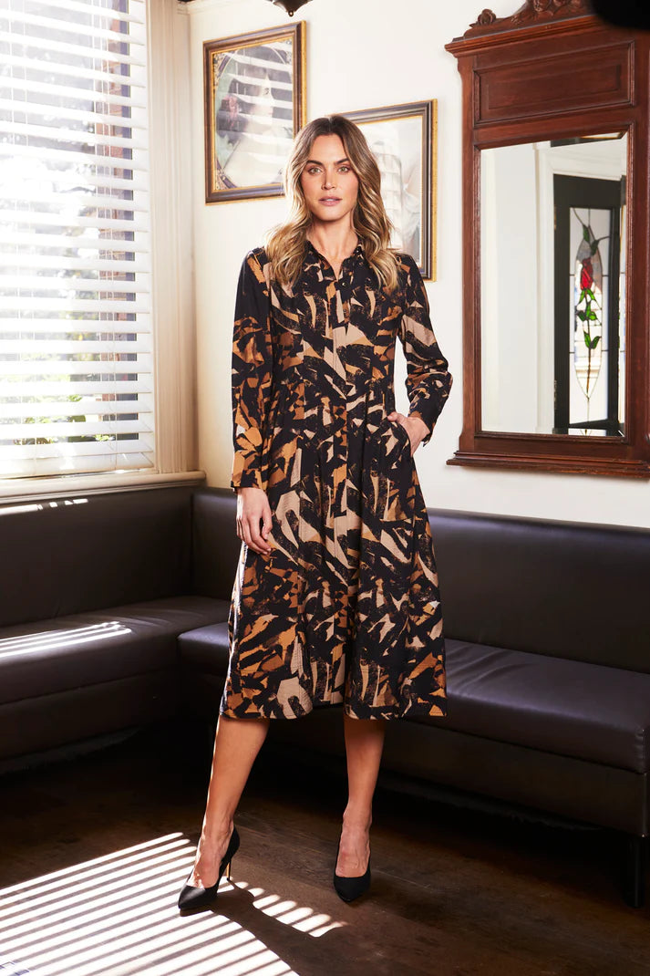 Zambia Dress -Multi -PING PONG Dress NZ LUMA
