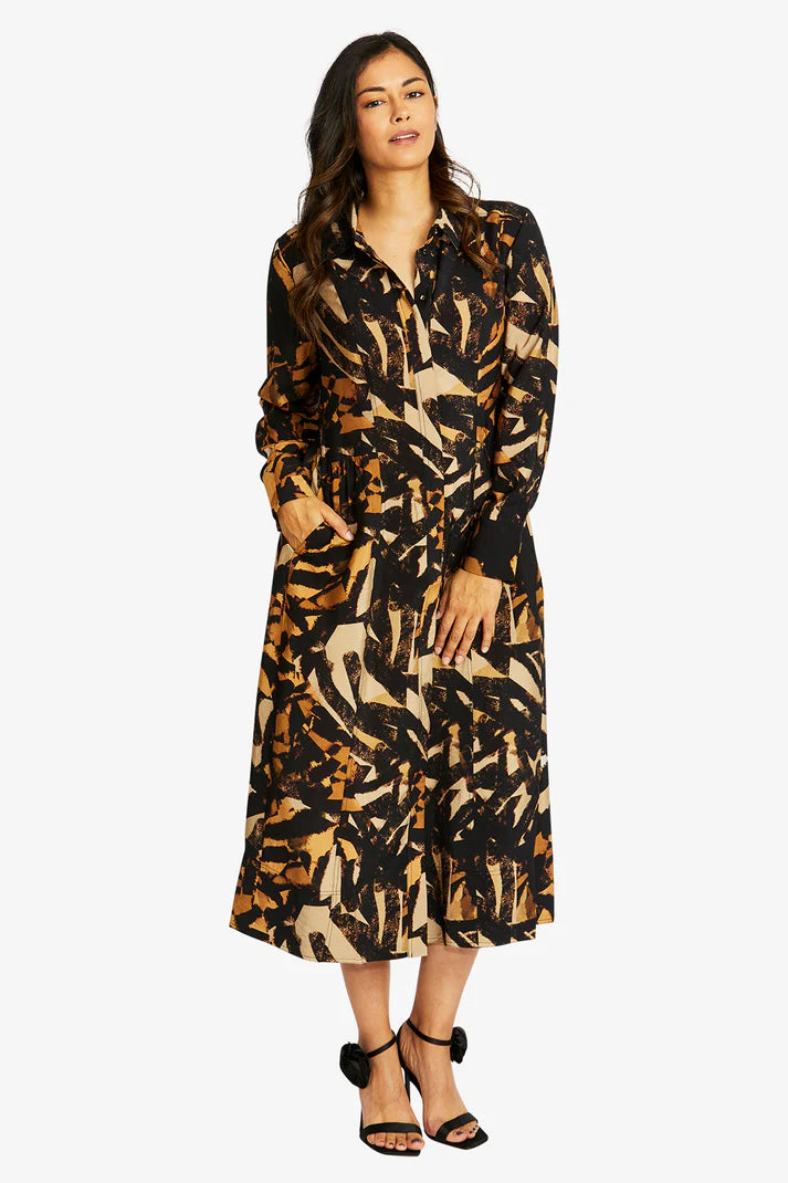 Zambia Dress -Multi -PING PONG Dress NZ LUMA