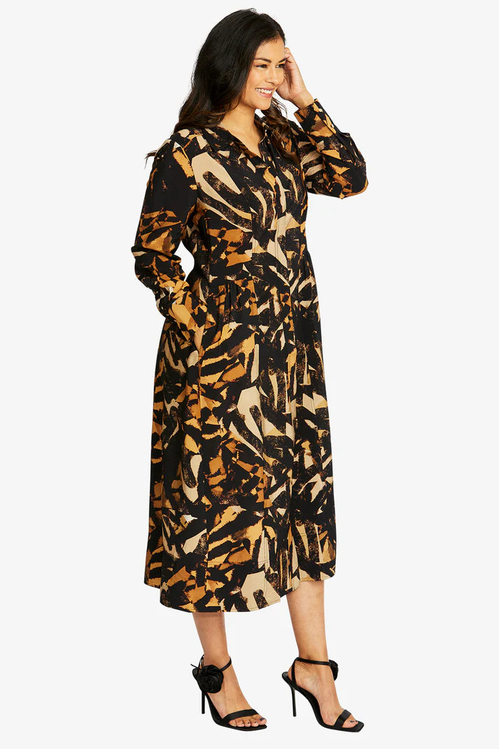 Zambia Dress -Multi -PING PONG Dress NZ LUMA